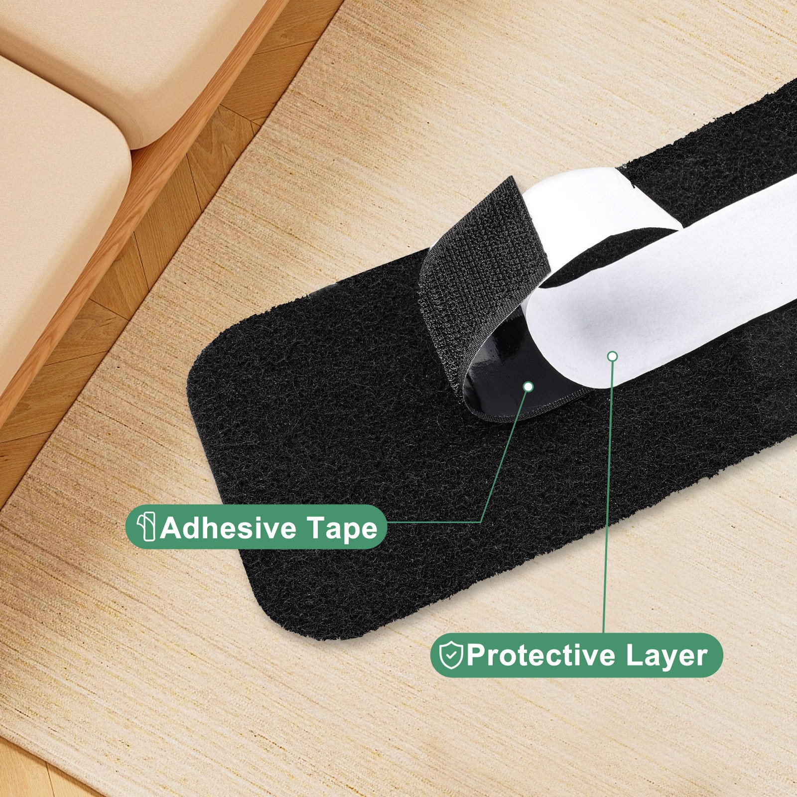 12x Ceiling Fan Air Purifier Pad Activated Carbon Filter Trap Dust Odor Allergen