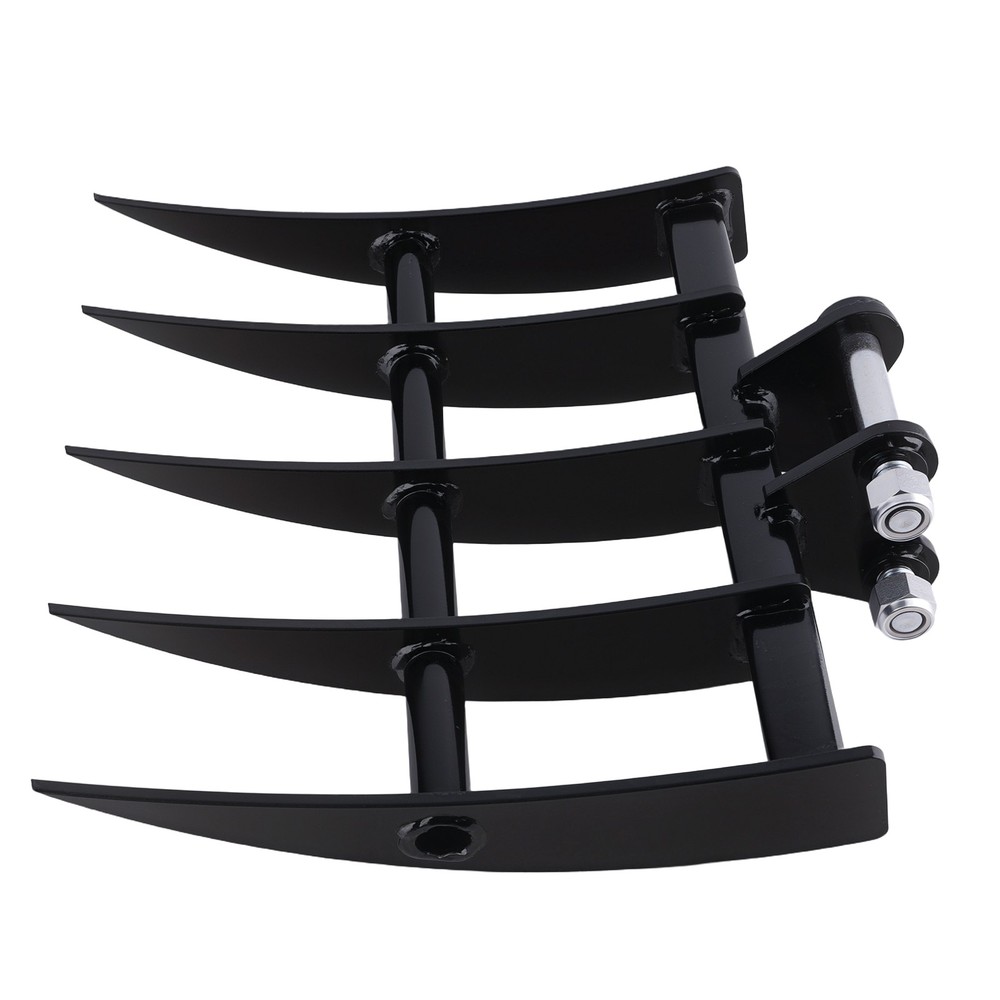 Rake Attachment Bucket for Mini Excavator 19.3" Width Soil Removal Tool