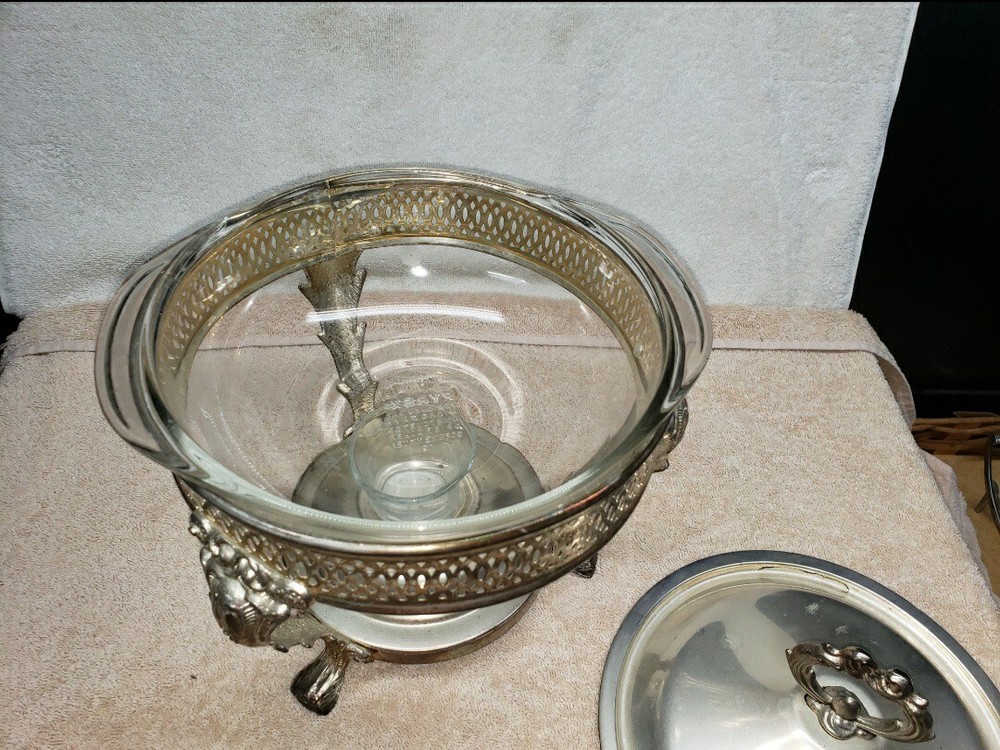 Vintage LEONARD SILVER 1978 Silverplated Food Warmer Model 5511 Dinnerware