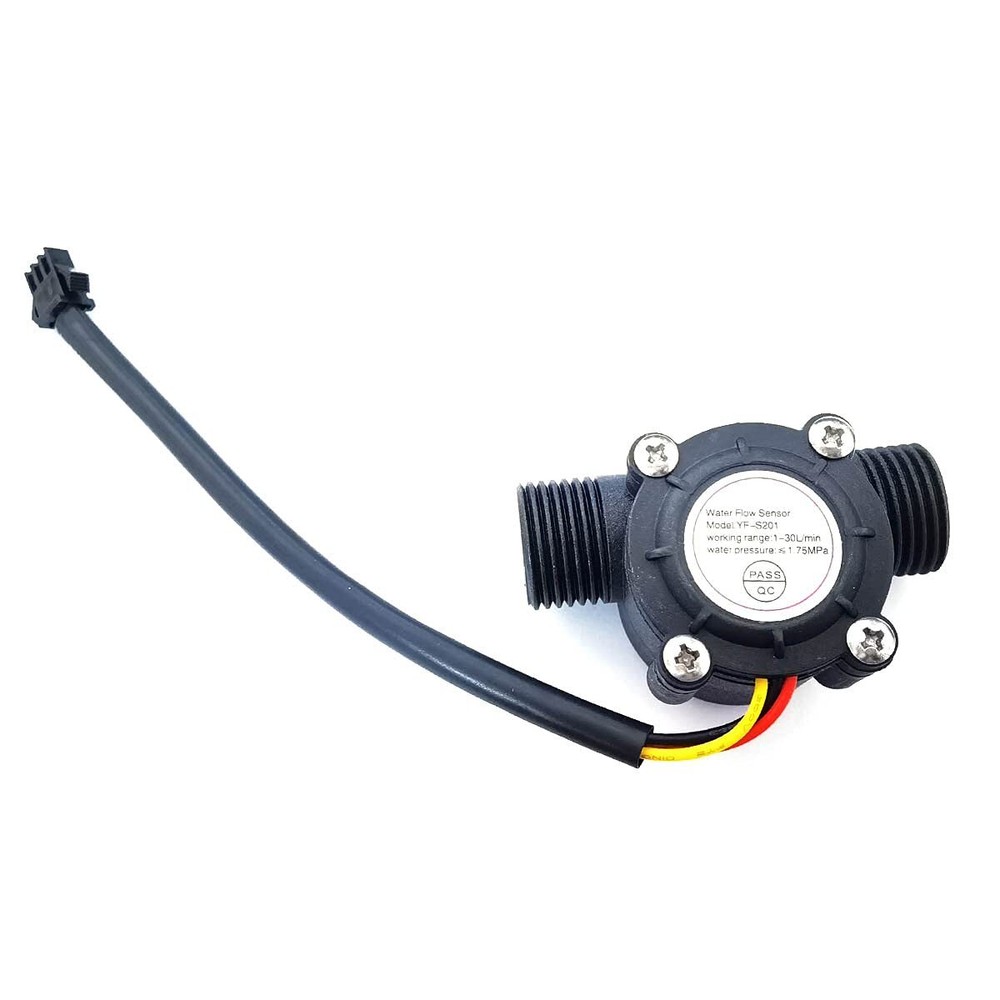 1/2" Water Flow Hall Sensor Control Switch Fluid Flow Meter Flowmeter Counter...