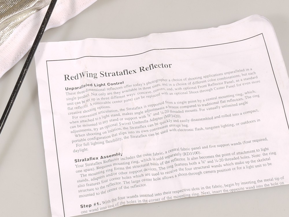 PRL) REDWING STRATAFLEX REFLECTOR BENCH DIFFUSER CLOTH 110x145 SOFTBOX DIFFUSER