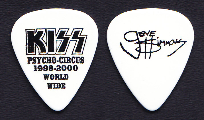 KISS Gene Simmons Signature Prototype Guitar Pick - 1998 Psycho Circus Tour