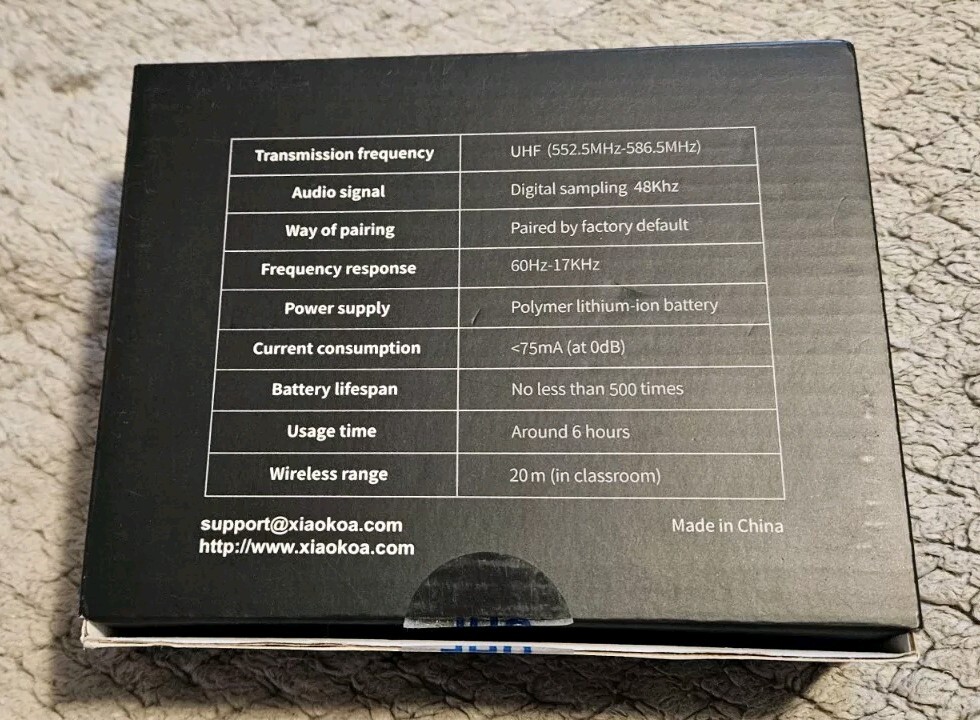 Xiaokoa UHF Wireless Audio Amplification System