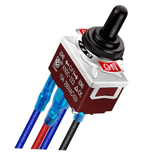 Waterproof Reverse Polarity Switch 12V Toggle Switch 30A DC Motor Momentary