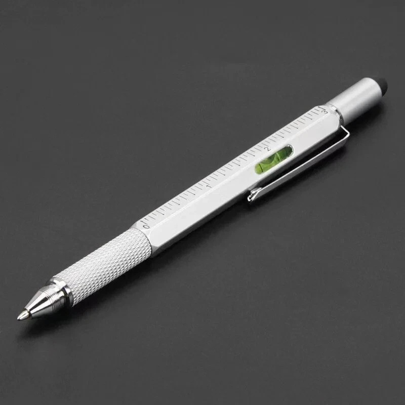7 in1 Multifunction Ballpoint Pen with Modern Handheld Tool Measure Technical