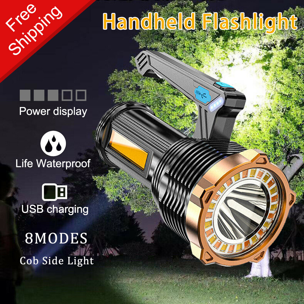 Super Bright 990000LM Torch LED Flashlight USB Rechargeable Handheld Work Light