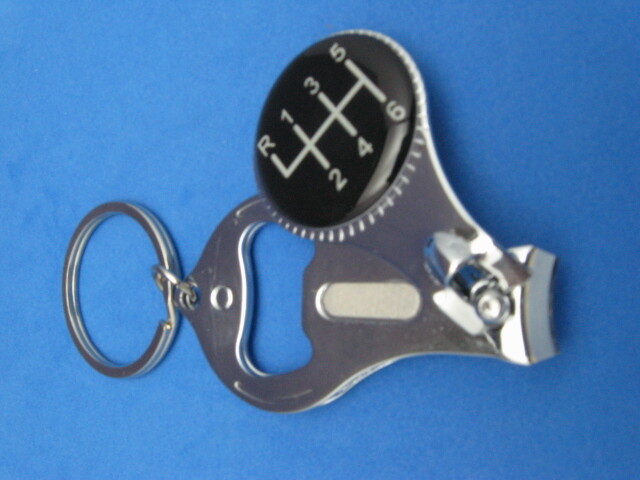 6 SPEED PATTERN #1 KEY RING NAIL CLIPPER BOTTLE OPENER #503