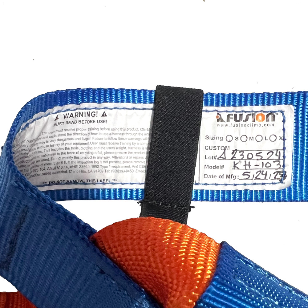 Fusion Climb KH-103 Adjustable Size Great Condition