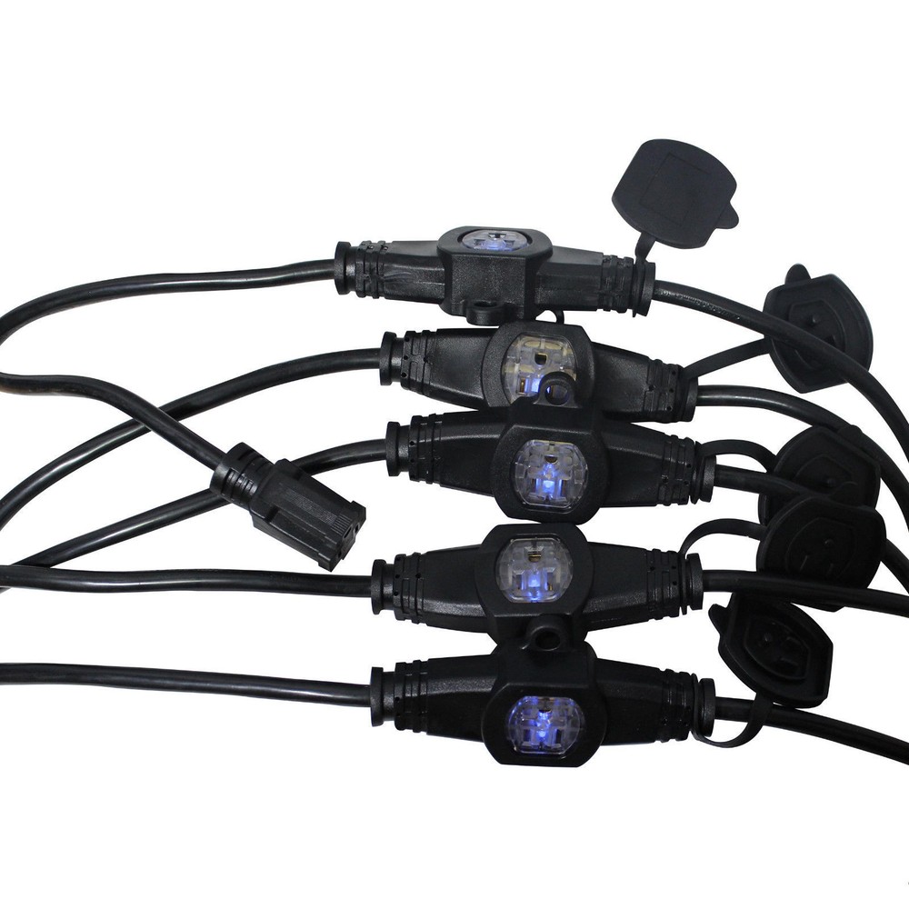 ProX 32 ft lighting Stage Power Multi-Outlet Stringer AC 3Prong Outlets 12 AWG