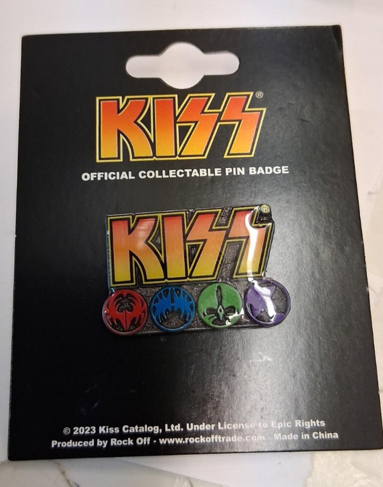 KISS LAPEL PIN  NEW    OOP  RARE FUTURE COLLECTIBLE