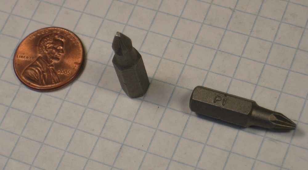 PRACTICAL PRODUCTS #PB-1SM 1/4" HEX INSERT SCREWDRIVER BITS, PHILLIPS #1 TIP