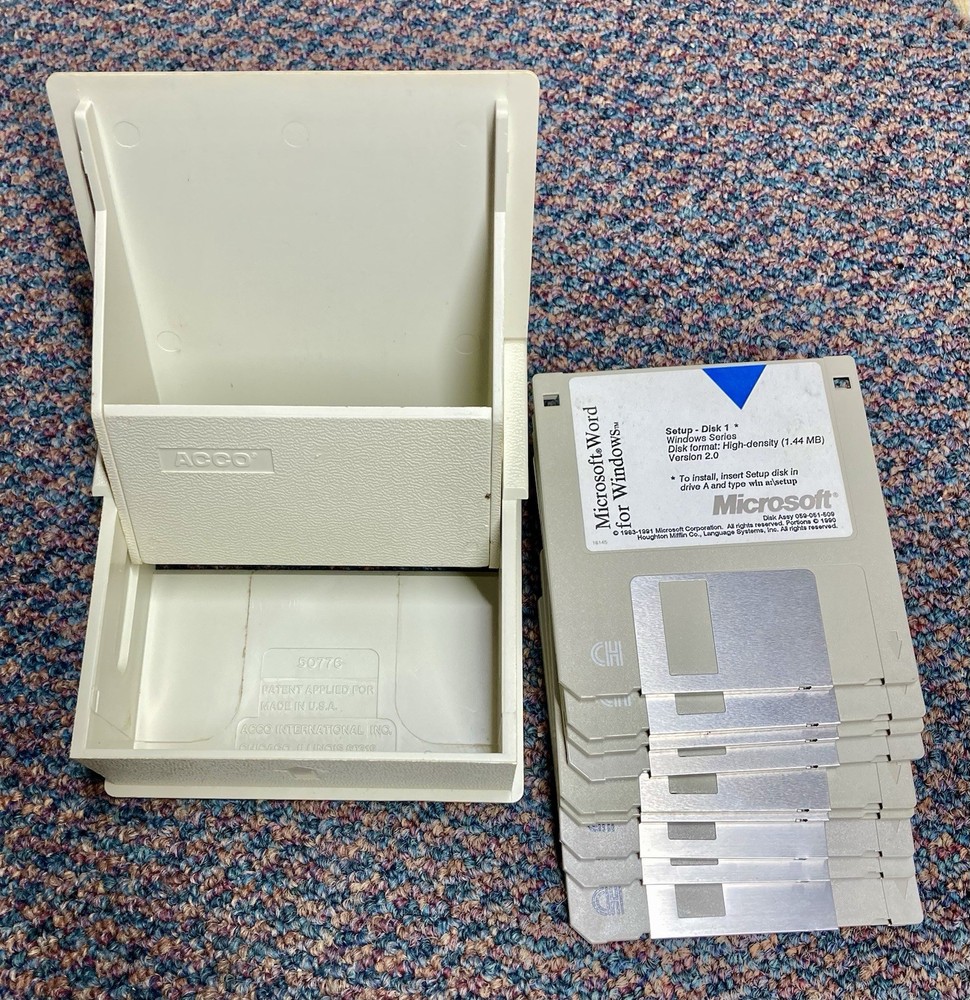 Microsoft word For Windows Version 2.0 +Setup, Utilities, and Conversion disks