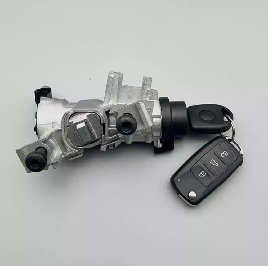 IGNITION SWITCH LOCK ASSEMBLY FOR VW JETTA 2006-2018 W/ REMOTE Control KEY SHELL