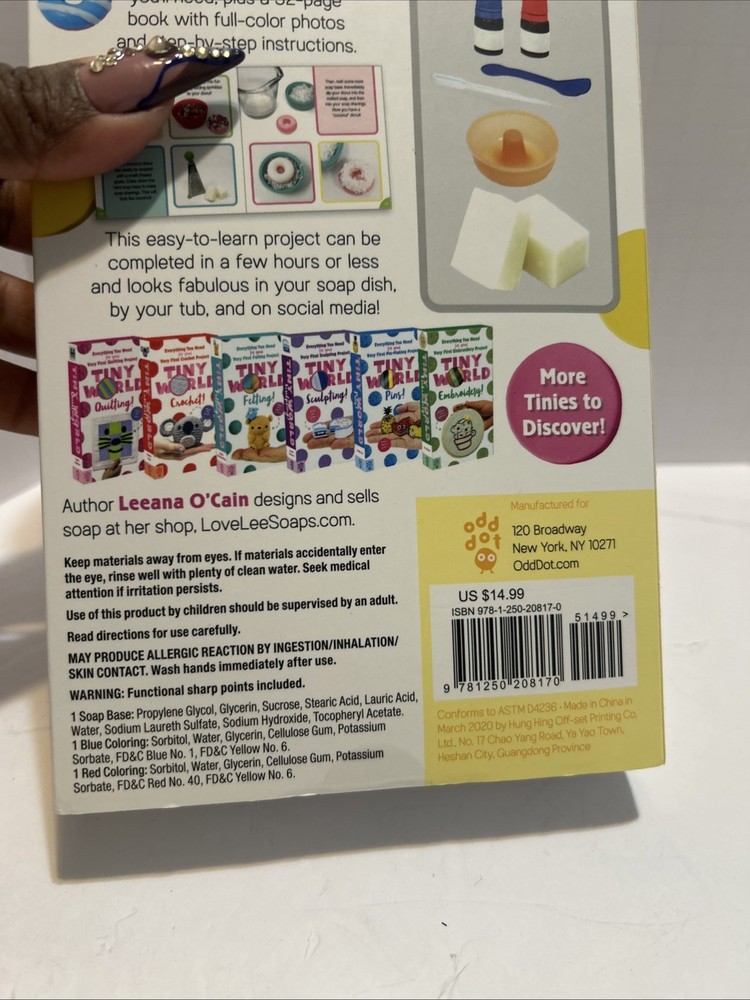 Tiny World “Soap! “For Your First Soap, Making Project By Leeann O’Cain