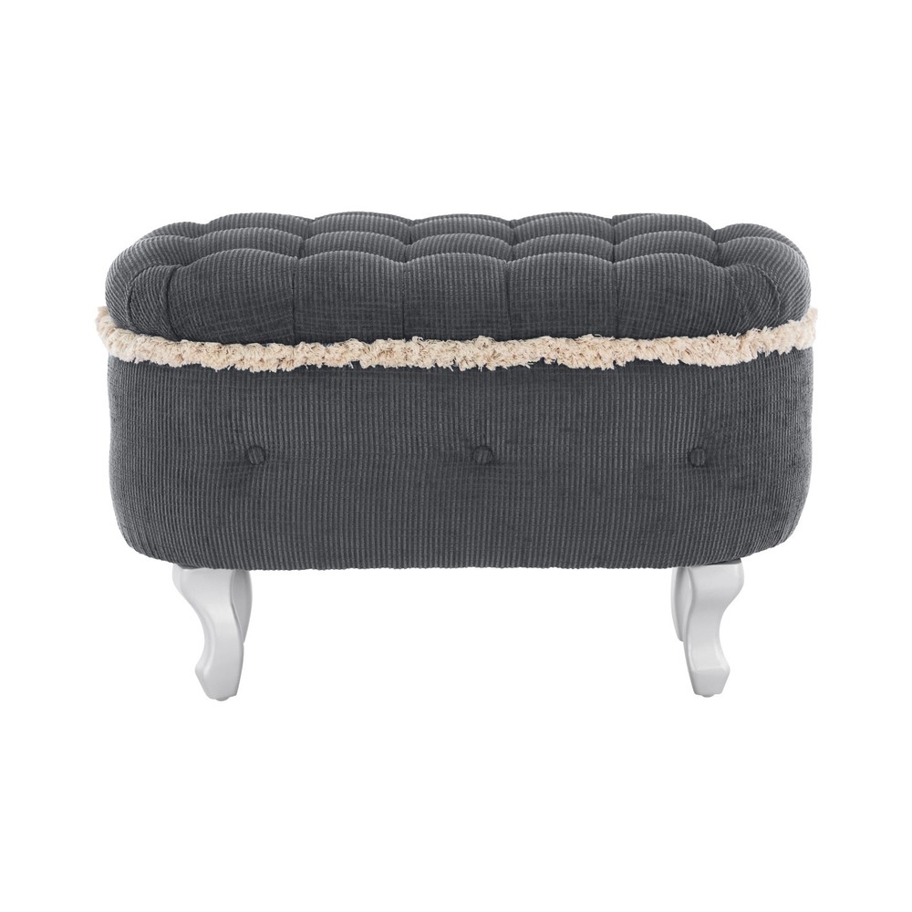29.5" Tufted Storage Bench for Bed End, Entryway & Shoe Storage