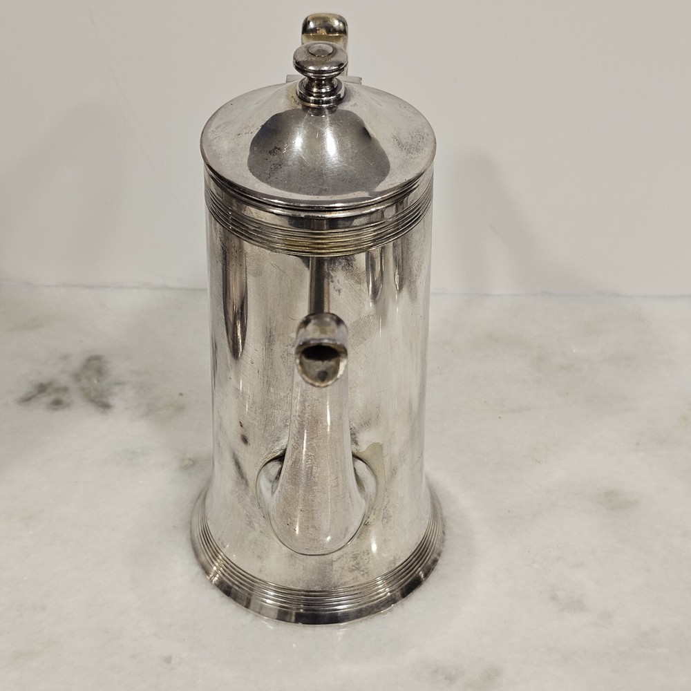 Poole Silver Co Sheffield Silverplated Coffee Tea Pot, Sugar Creamer 4 piece set