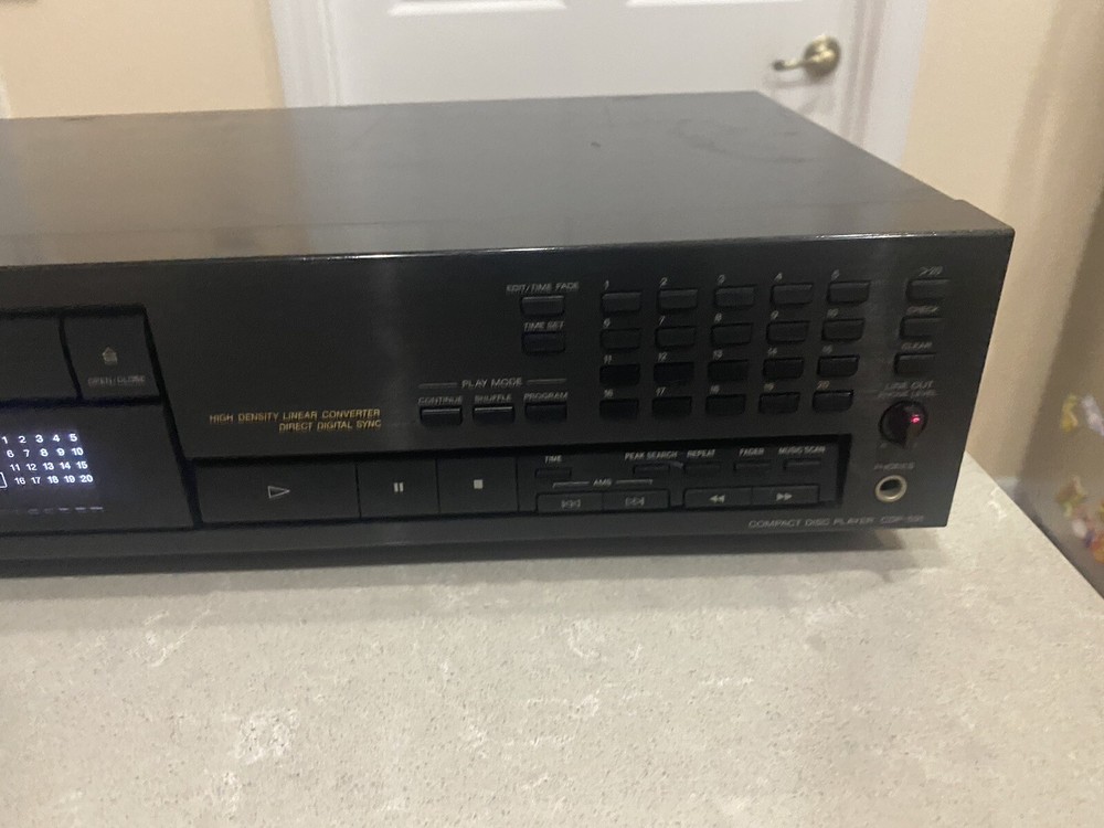 sony CDP-591 compact disc player - not ejecting for parts
