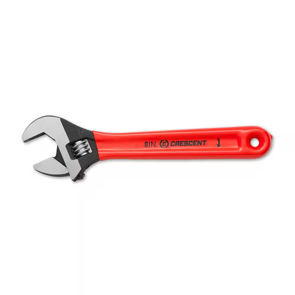 8 In. Black Oxide Cushion Grip Adjustable Wrench