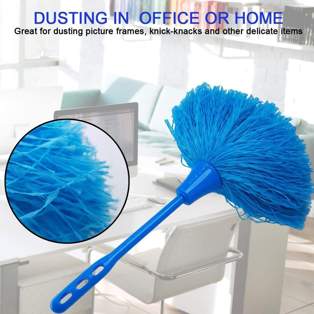 M-Jump 3 Pack Microfiber Delicate Duster,Comfortable Non Slip Handle, 3 Colour W