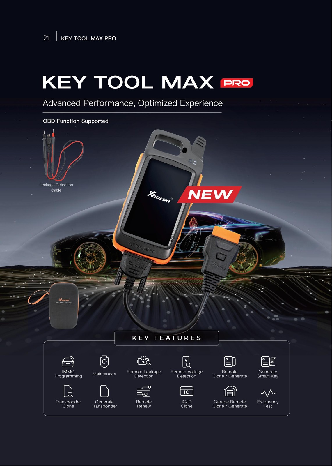 Xhorse VVDI Key Tool Max PRO Combines Key Tool Max and Mini OBD Tool Functions