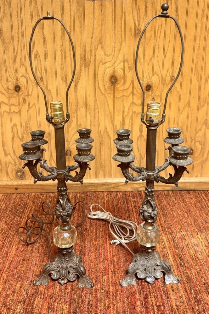 Vintage Candelabra Pair Converted To Electric