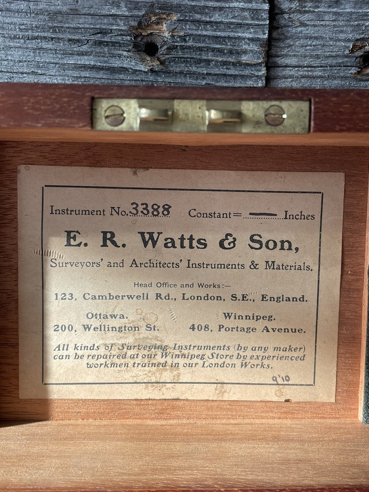 Vintage E.R. Watts & Son Transit