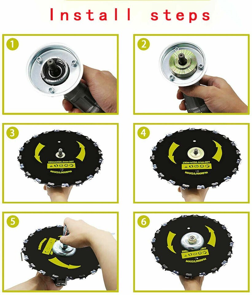 2 Pack Chainsaw Tooth 9" Brush Blade