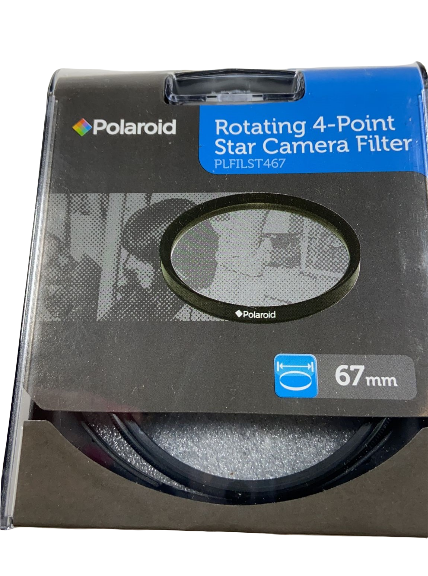 Polaroid Rotating 4-Point Star Camera Filter PLFILST467 67mm