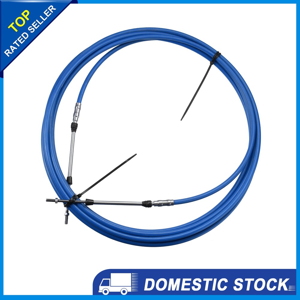 24ft 276 Inch Marine Type Shift Remote Control Box Cable for Yamaha Blue