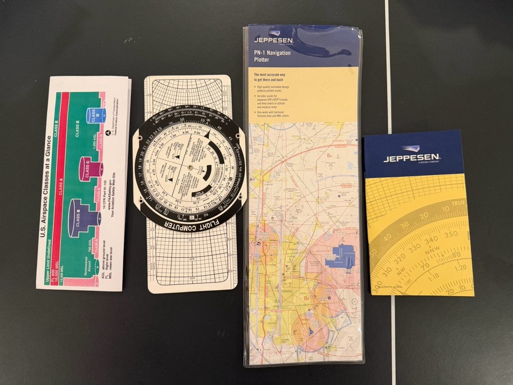 Jeppesen Private Pilot Test Study Kit Full FAA Test Prep Set