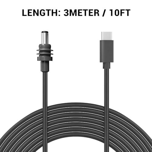 for Starlink Mini USB C to DC Power Cable, 100W 10ft USB Type C Input to DC