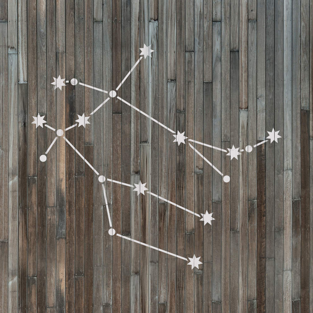 Gemini Constellation Stencil