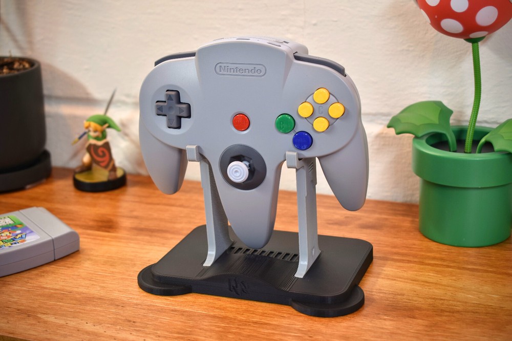 Nintendo 64 Controller Display Stand - Original N64 or Wireless - 3D Printed