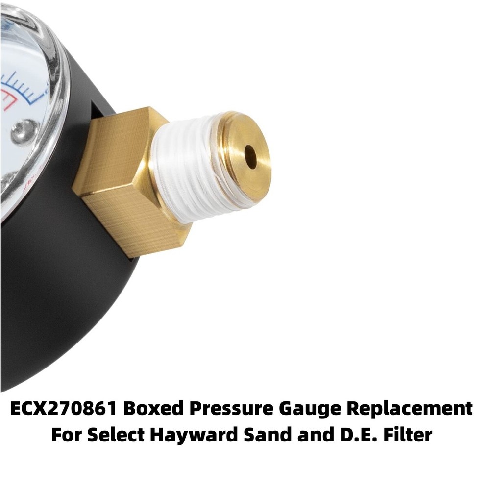 Boxed Pressure Gauge Replacement for Select Hayward Sand & D.E. Filter ECX270861