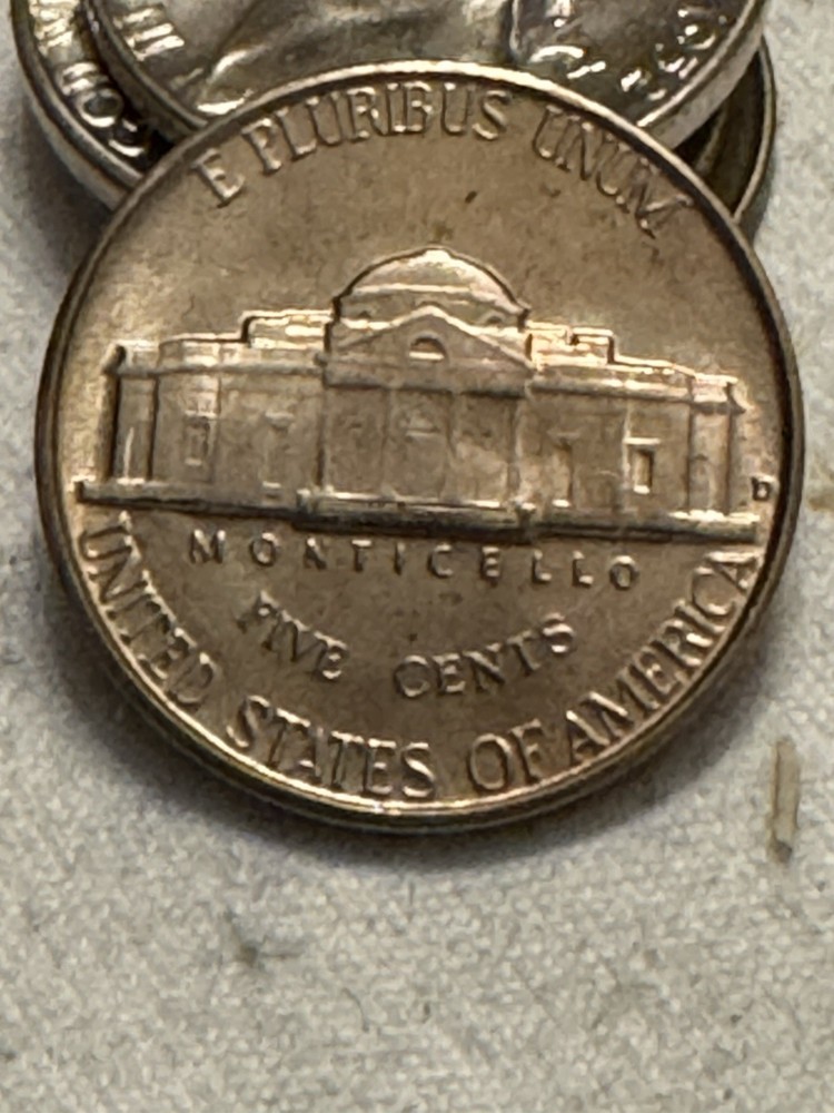 1950 Jefferson Nickel D over D /FS.