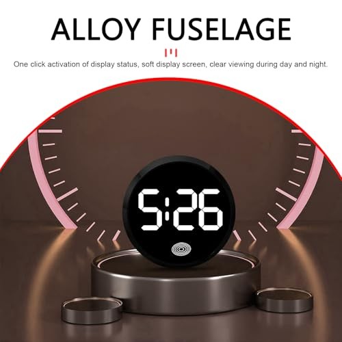 Car Clock, Mini Digital Dashboard Clock, LED High-Definition 1 PC White