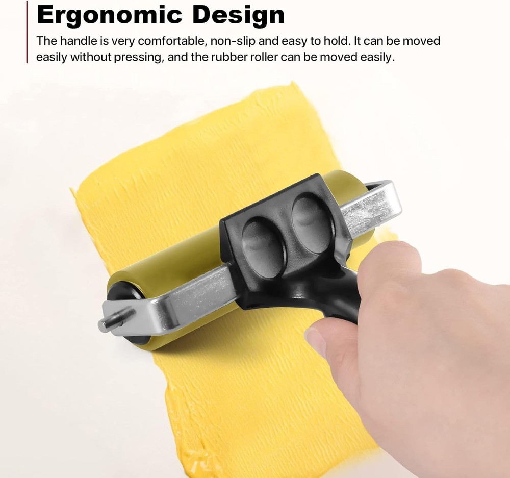 3 Pack Brayer Rollers for Crafting, Vinyl , Printmaking Brayer Rollers for Cr...