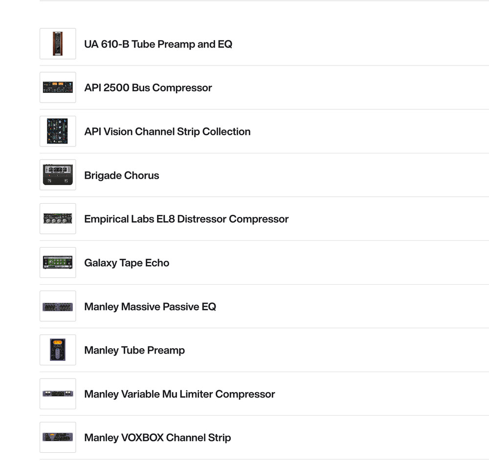 Universal Audio Apollo 8 Duo Thunderbolt 2 Audio Interface, many actived plugins