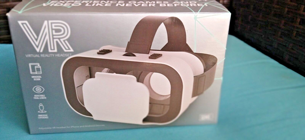 virtual reality headset. download the latest VR app from Apple or Android