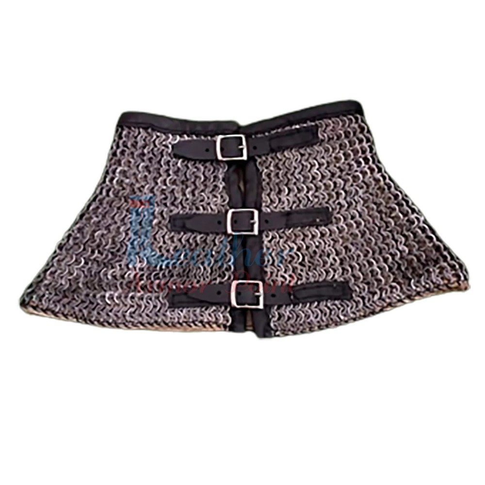 Chain Mail Aventail 8 mm 18 Gauge Flat Ring & Alternate Solid Ring, Dome Riveted