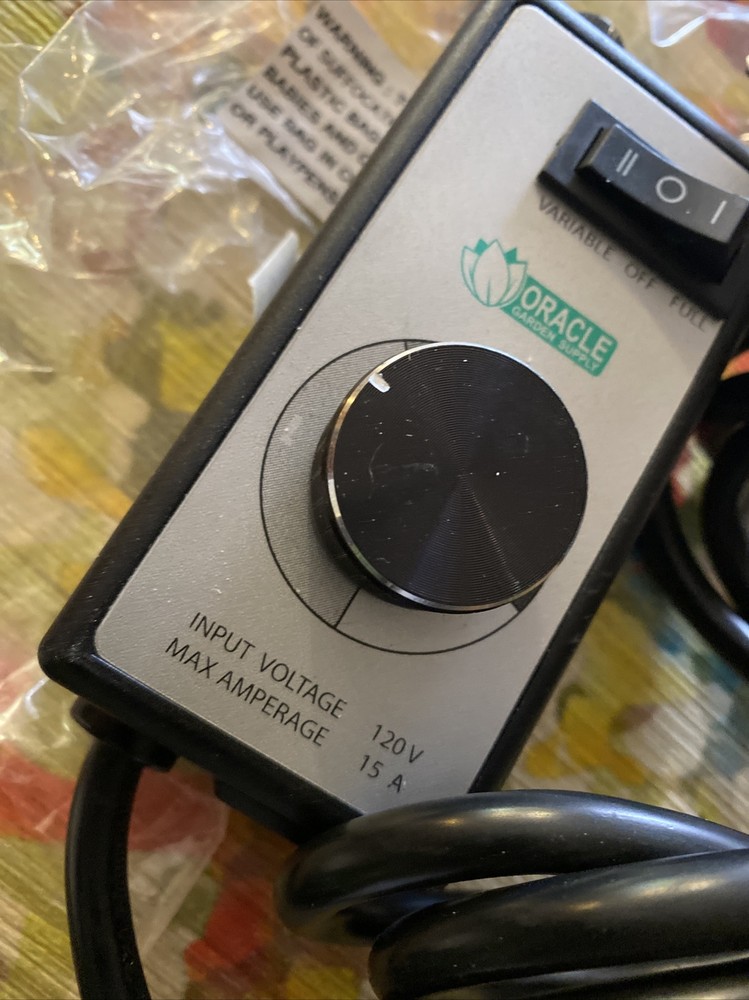 Oracle Variable Fan Speed Controller Hydroponics Fan Speed OGS-FSC-1