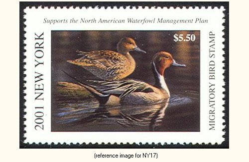 D2K New York Duck Stamp 2001 $5.50