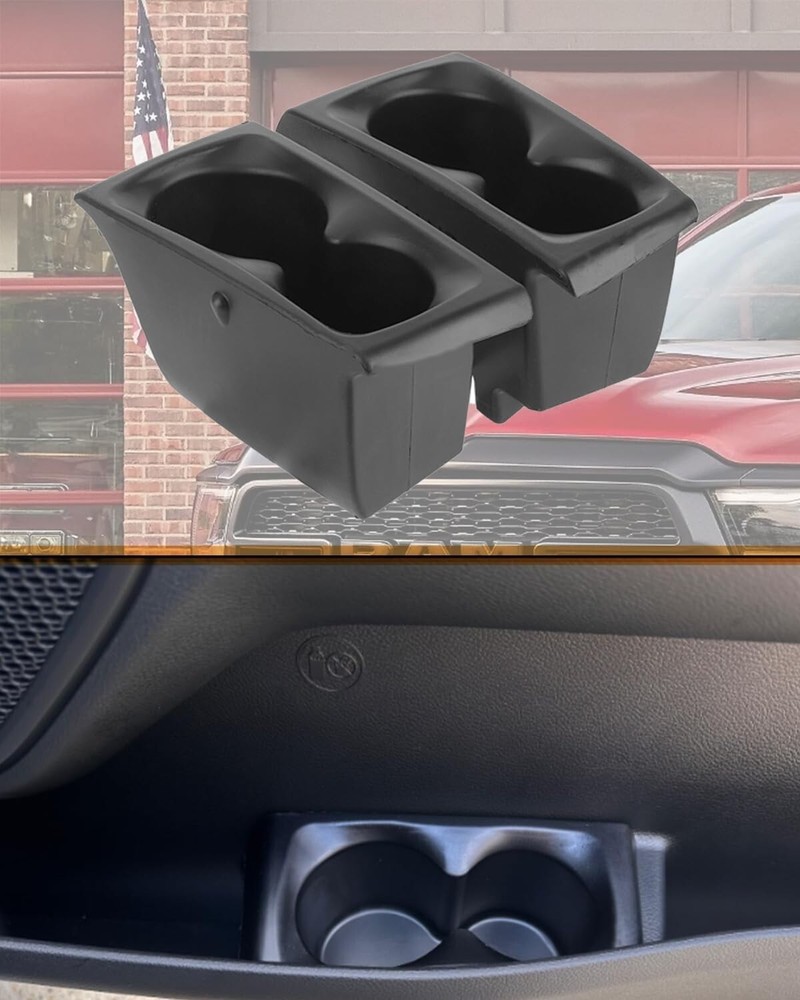 Cup Holders Insert Compatible With 2019-2025 Ram 1500 Cup Holder, Replace Door 2