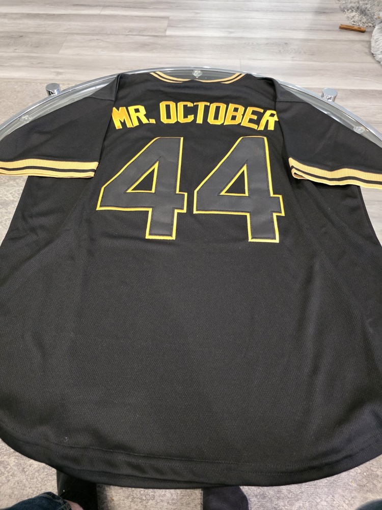 Reggie Jackson Autographed/Signed Custom Mr October PSA/DNA