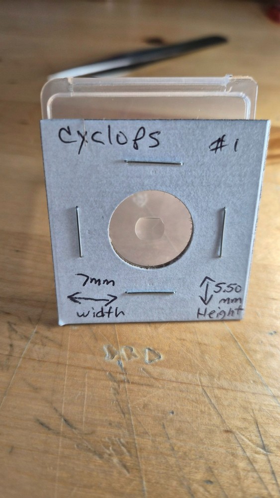Cyclops for watch crystal