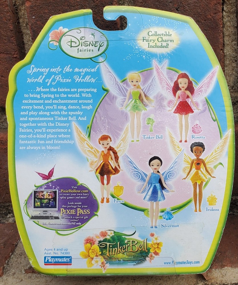 *DISNEY FAIRIES*TINKER BELL*W/Charm&Pixie Pass!●New Package Never Opened●2008🧚‍