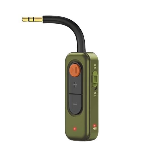 Bluetooth 5.4 Transmitter Receiver,2-in-1 Bluetooth Wireless Audio Green