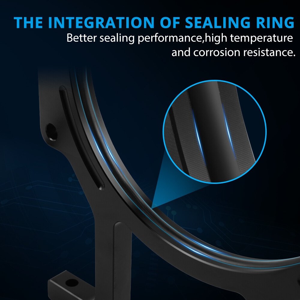 NICECNC 7" Nitrous Oxide Aluminum Single Bottle Bracket Anodized Black Mount
