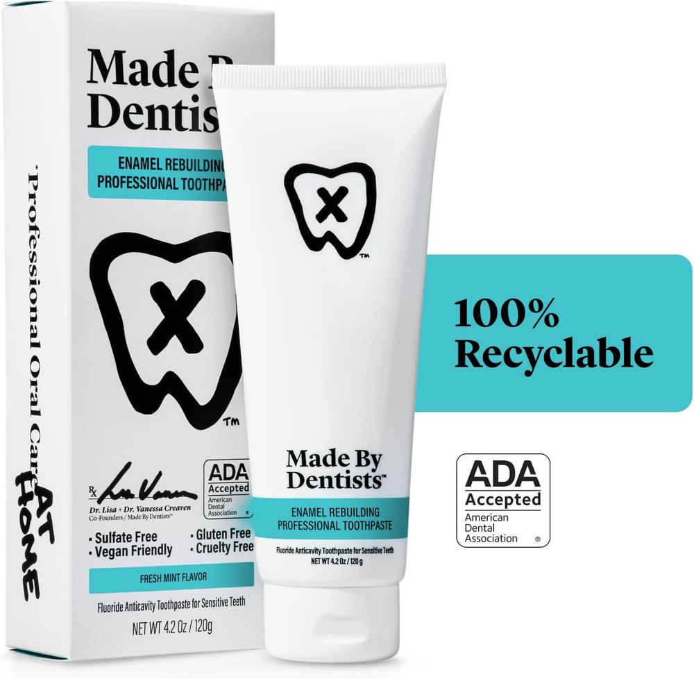 Professional Enamel Rebuilding Toothpaste - 2 Pack - Remineralizing Nano Hydroxy