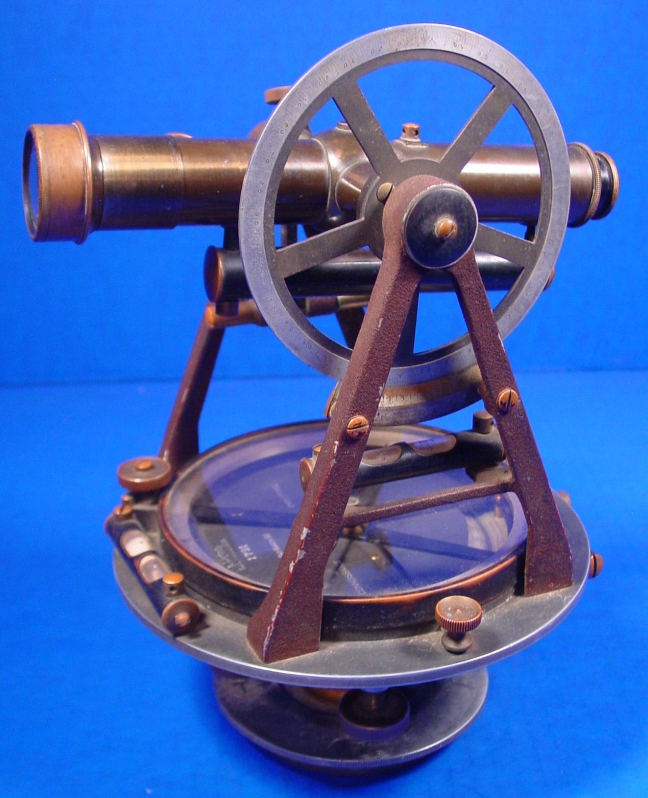 1903 Lietz Cyclotomic Reconnaissance Transit w/box - Rare alum., unique to Lietz